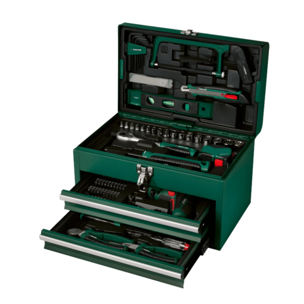 PARKSIDE® Gereedschapskoffer met Accu-Schroevendraaier PWBM A1 – 92-delig