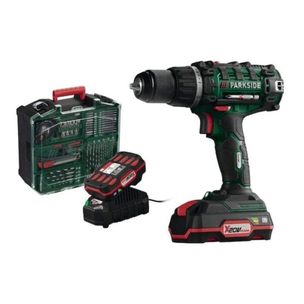 PARKSIDE® 20V Accu-boor-/schroefmachine met 2 accu’s, oplader en accessoires